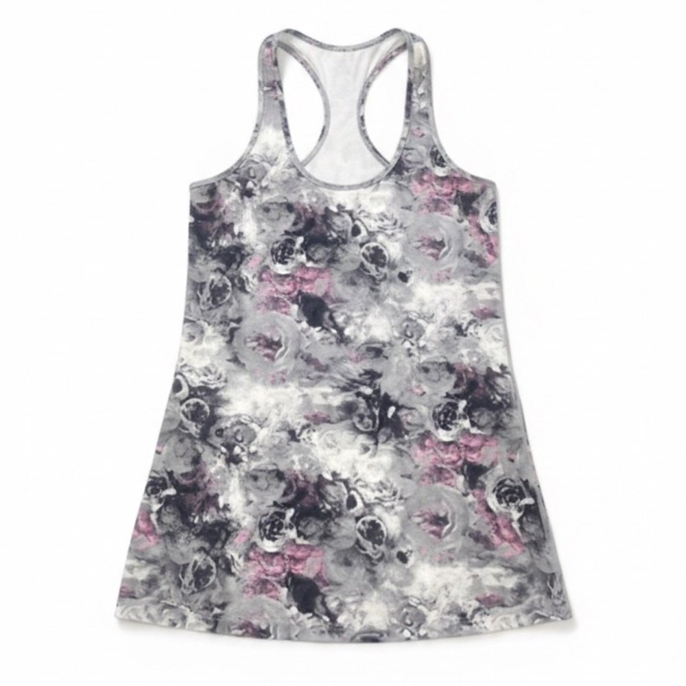 Lululemon Cool Racerback Moody Mirage Gray Pink Tank